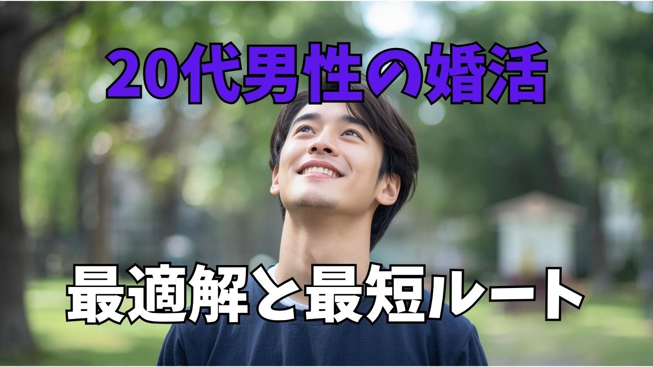 20代男性の婚活は早く始めるべき！最適解と最短ルート解説｜新しい自分へ