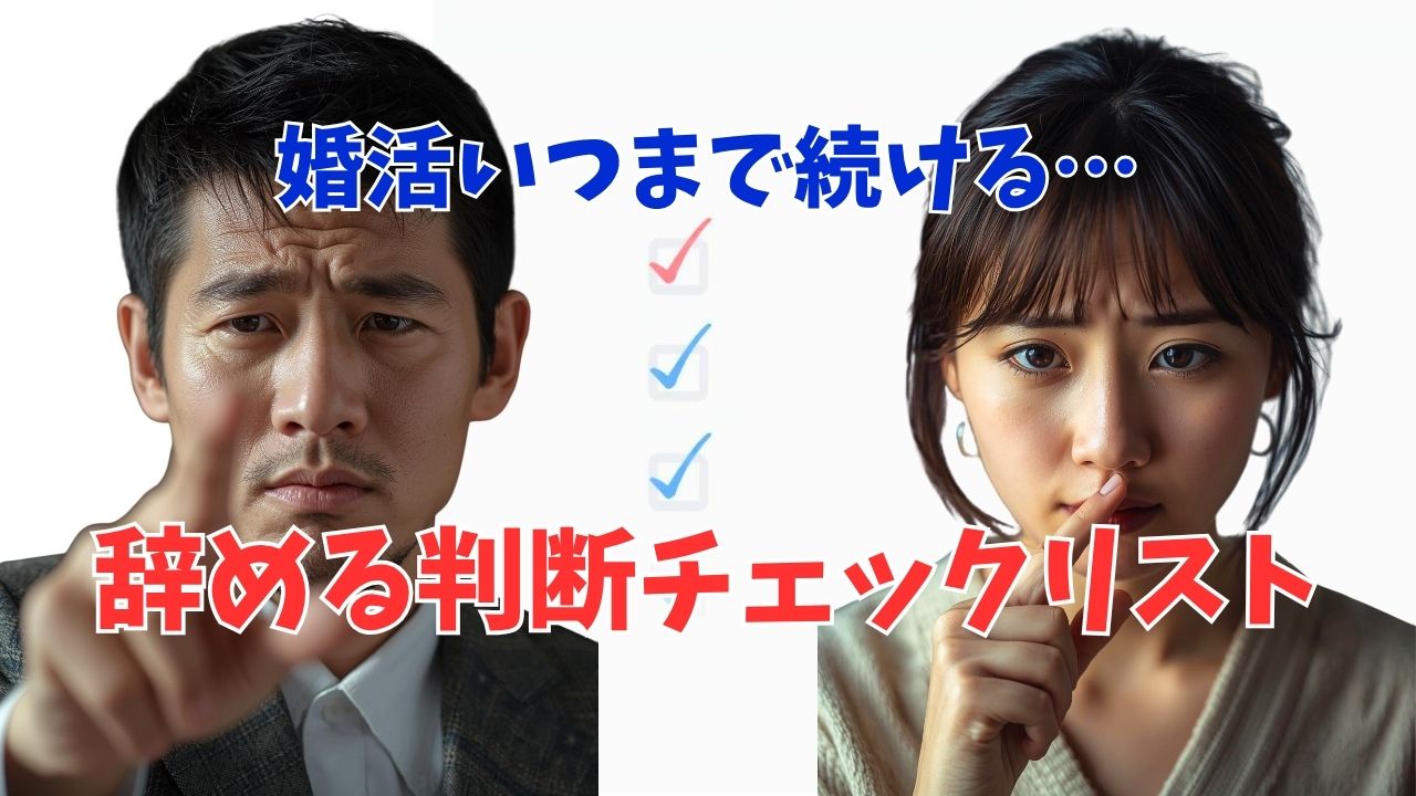 「婚活いつまで」が解決！長期化の原因と辞める判断チェックリスト｜新しい自分へ