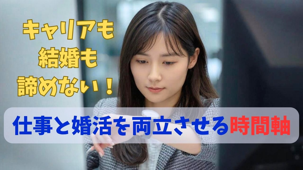 キャリアも結婚も諦めない！仕事と婚活を両立させる時間術を徹底解説
