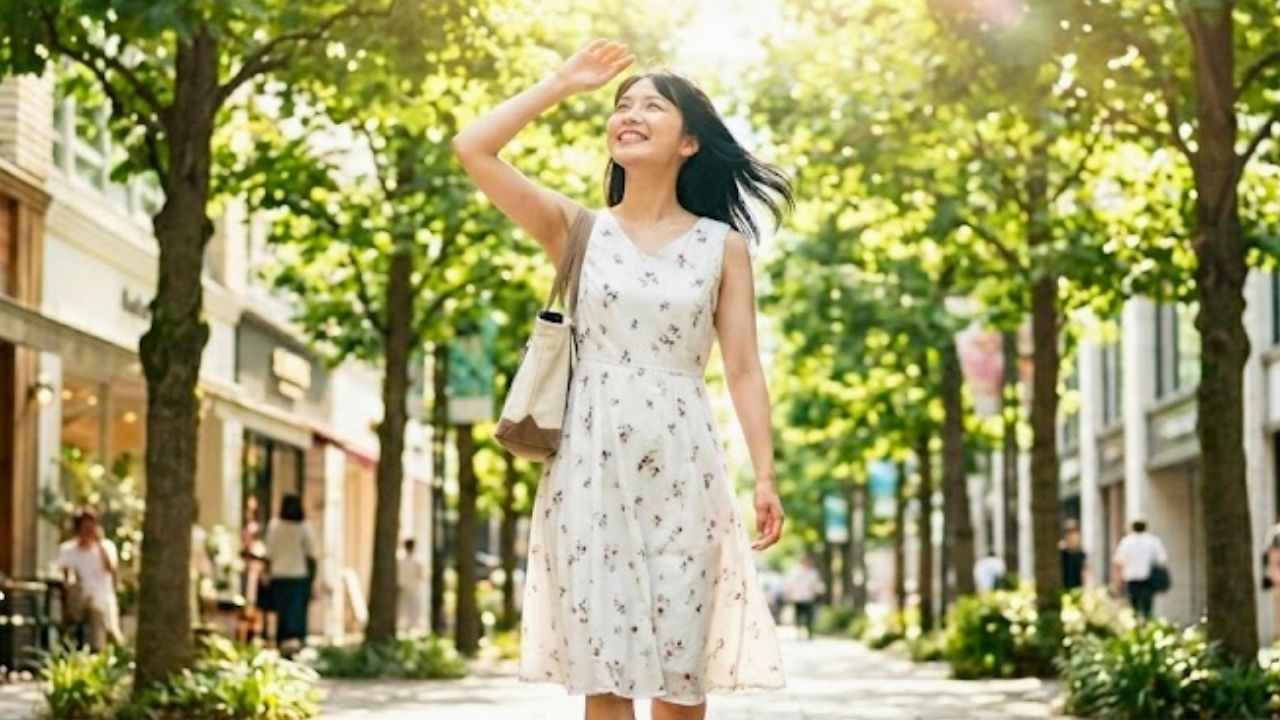 恋愛経験ゼロのコンプレックスを手放し、無傷のダイヤとしての自信を持って恋活・婚活への新たな一歩を踏み出す20代女性の晴れやかなイメージ