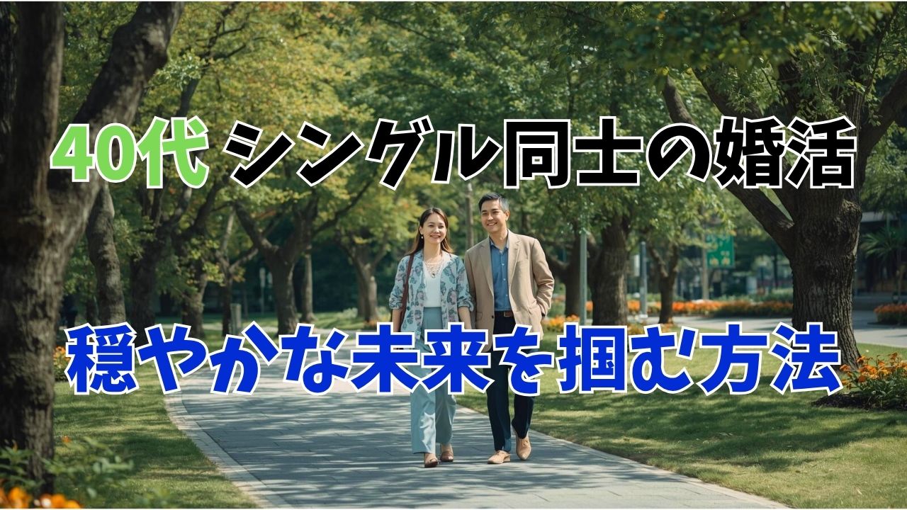 40代シングル同士の婚活成功戦略！穏やかな未来を掴む方法｜新しい自分へ