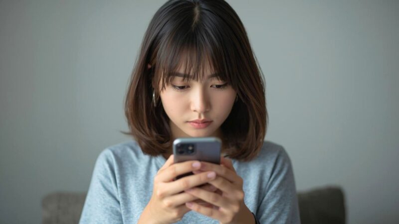 お断り後、逆恨みされないために慎重にメッセージを考える婚活中の女性｜新しい自分へ