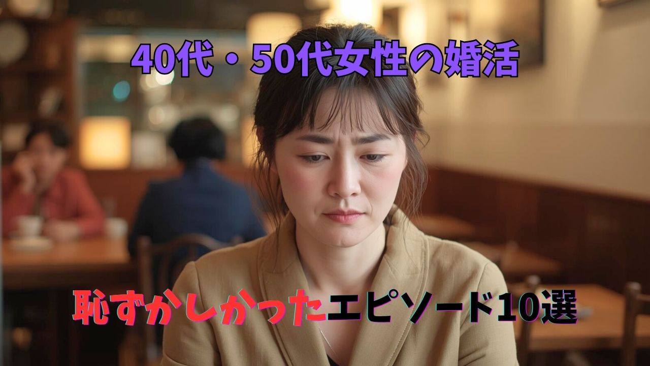 40代・50代婚活女性の恥ずかしかったエピソード10選！「大人可愛さ」で勝つ！｜新しい自分へ