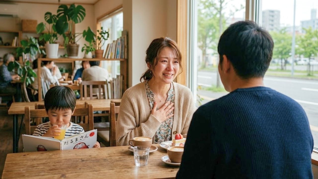 彼の将来を見据えた具体的な言葉に感動するシングルマザー。