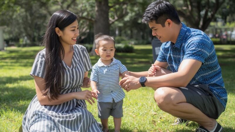 シングルマザーの子どもがお母さんの新しいパートナーと遊んでいる｜新しい自分へ