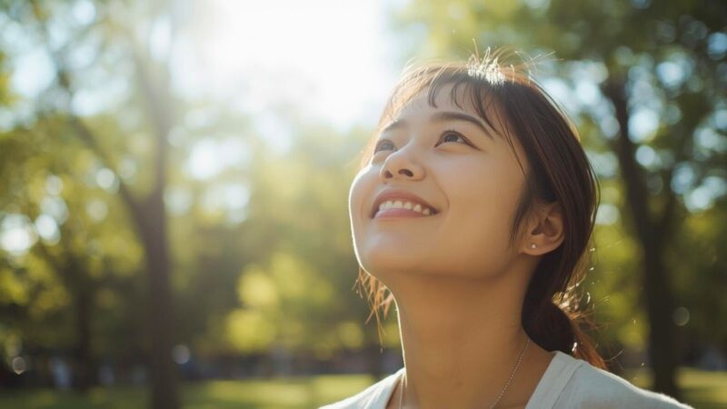 子どものためにも自分のためにも新しい出会いを探すことを決意しすっきりとした表情を浮かべるシングルマザー｜新しい自分へ