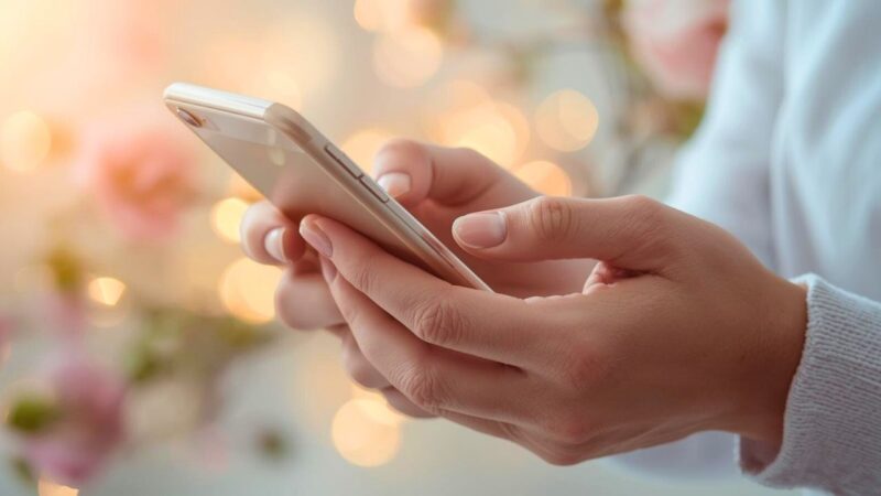 マッチングアプリを楽しんでいるシングルマザーの手｜新しい自分へ