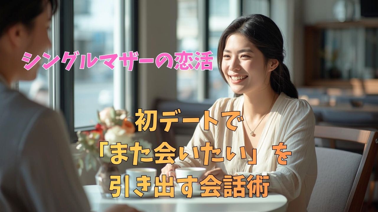 初デートで「また会いたい」を引き出す会話術｜シングルマザーが意識すべき3つのポイント｜新しい自分へ
