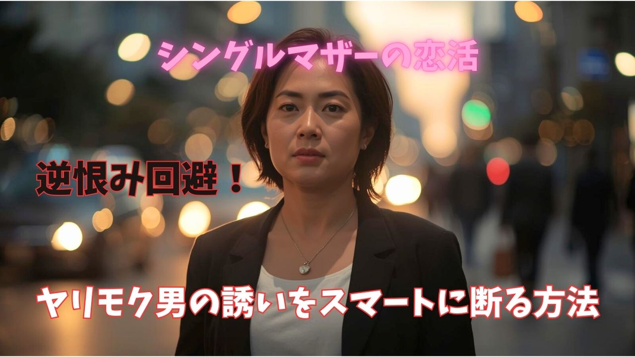 逆恨み回避！シングルマザーがヤリモク男の誘いをスマートに断る方法｜新しい自分へ