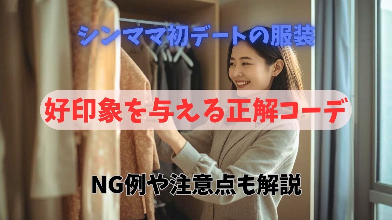 初デートの服装を笑顔で選ぶ30代のシングルマザー。自分に自信を持つための準備｜新しい自分へ