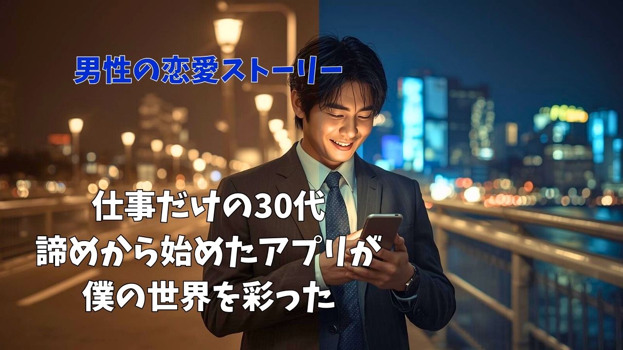 仕事だけの30代。諦めから始めたアプリが、僕の世界を彩った｜新しい自分へ