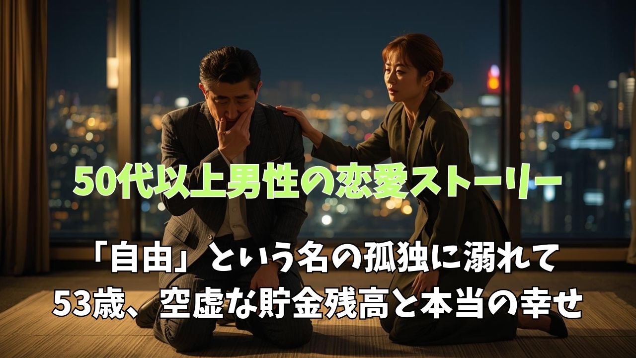 「自由」という名の孤独に溺れて。53歳、空虚な貯金残高と本当の幸せ｜新しい自分へ