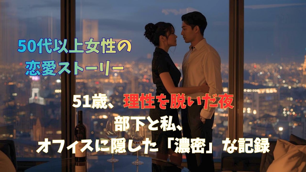 51歳、理性を脱いだ夜。部下と私、オフィスに隠した「濃密」な記録｜新しい自分へ