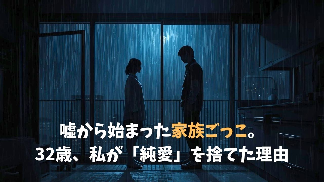 嘘から始まった家族ごっこ。――32歳、私が「純愛」を捨てた理由｜新しい自分へ