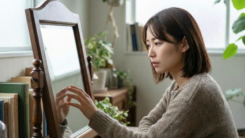 鏡の中の自分を見つめ直し、既婚者に惹かれてしまう深層心理と向き合うシングルマザー