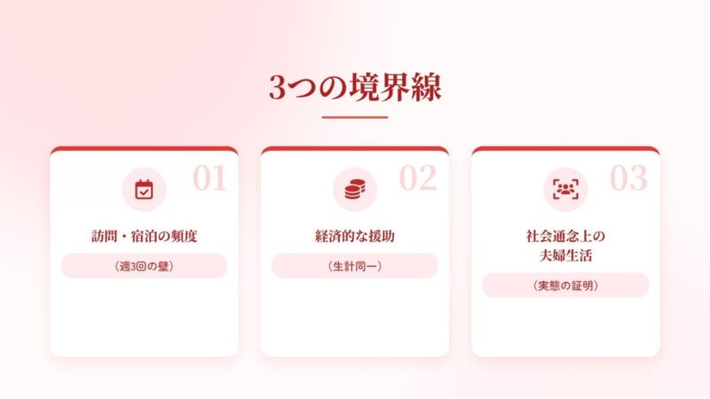 児童扶養手当の調査員が見ている3つの境界線