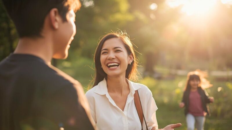 罪悪感を手放し、年下彼氏と連れ子と共に「今ここにある幸せ」を堂々と楽しむシングルマザーの輝く笑顔。