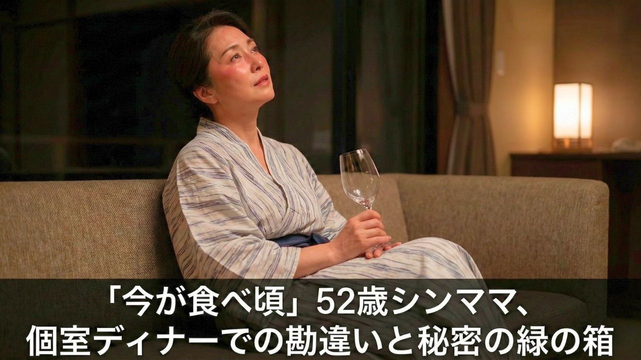 極上の夜を過ごし、ツヤツヤの笑顔で高級旅館を後にする50代女性