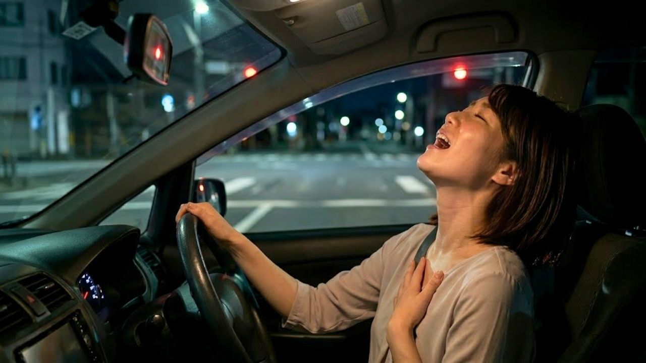 信号待ちで熱唱するシングルマザー。