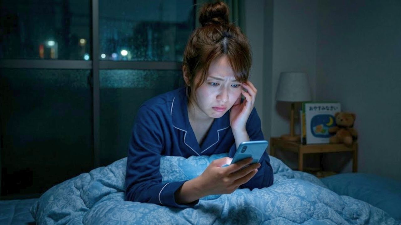 マッチングアプリの男性からのキモい下ネタメッセージにウンザリするシングルマザー。