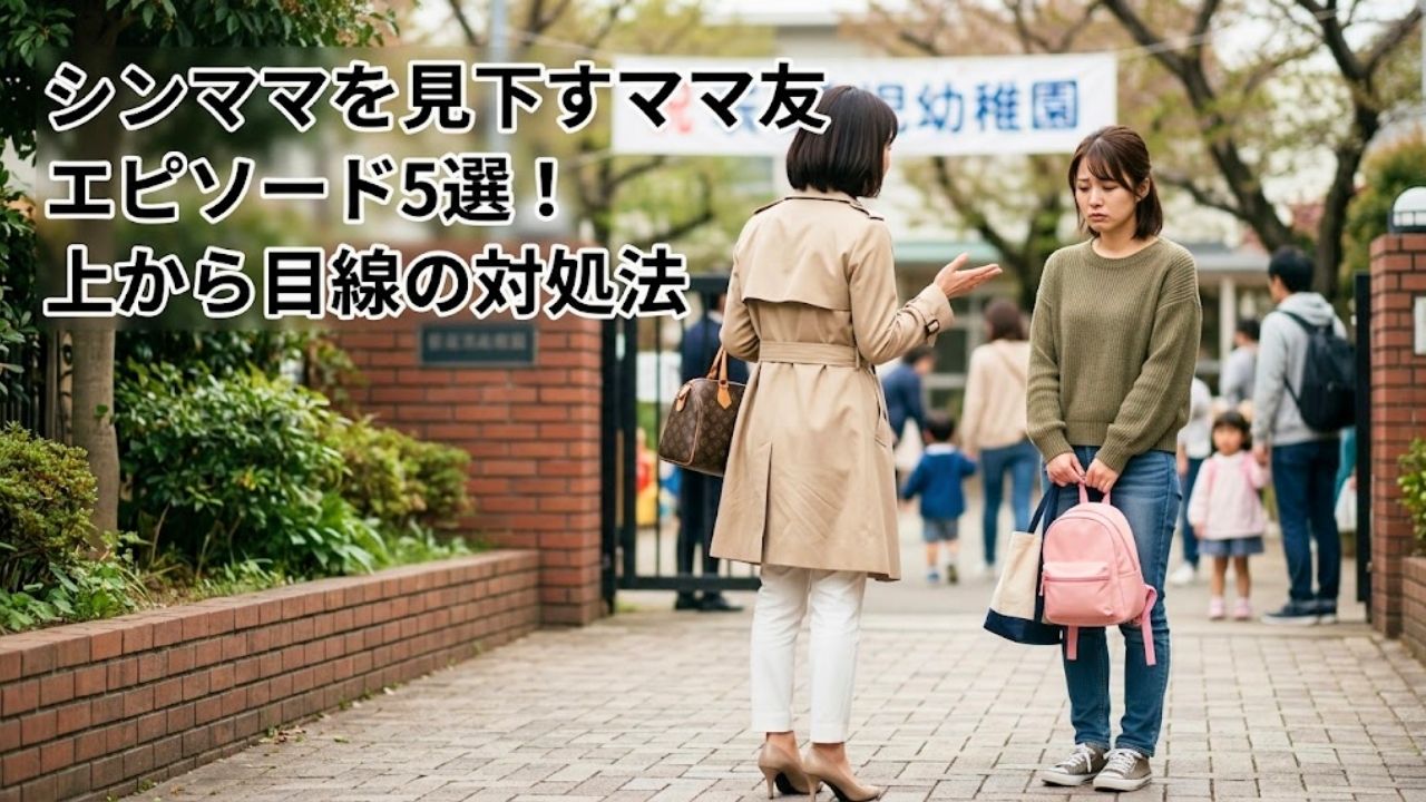 ママ友にマウントを取られ、困っているシングルマザー。