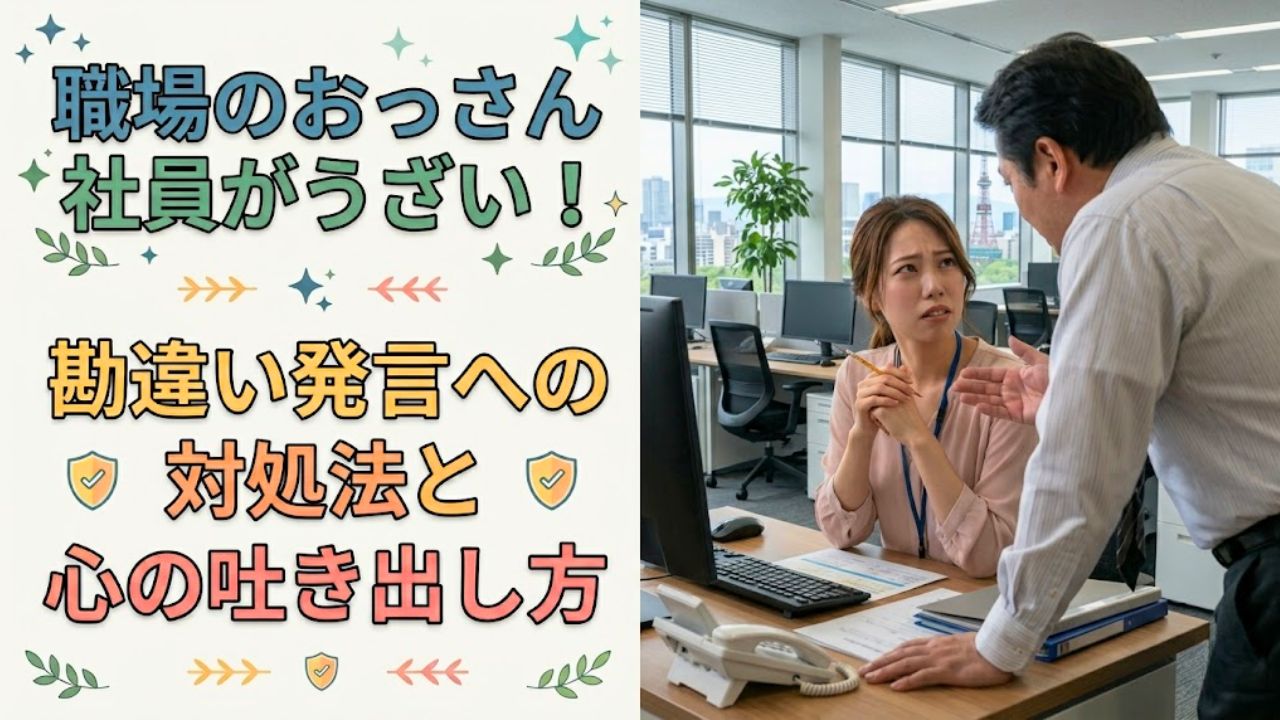 職場のおっさん社員に仕事と関係ない話をされて困っている女性社員