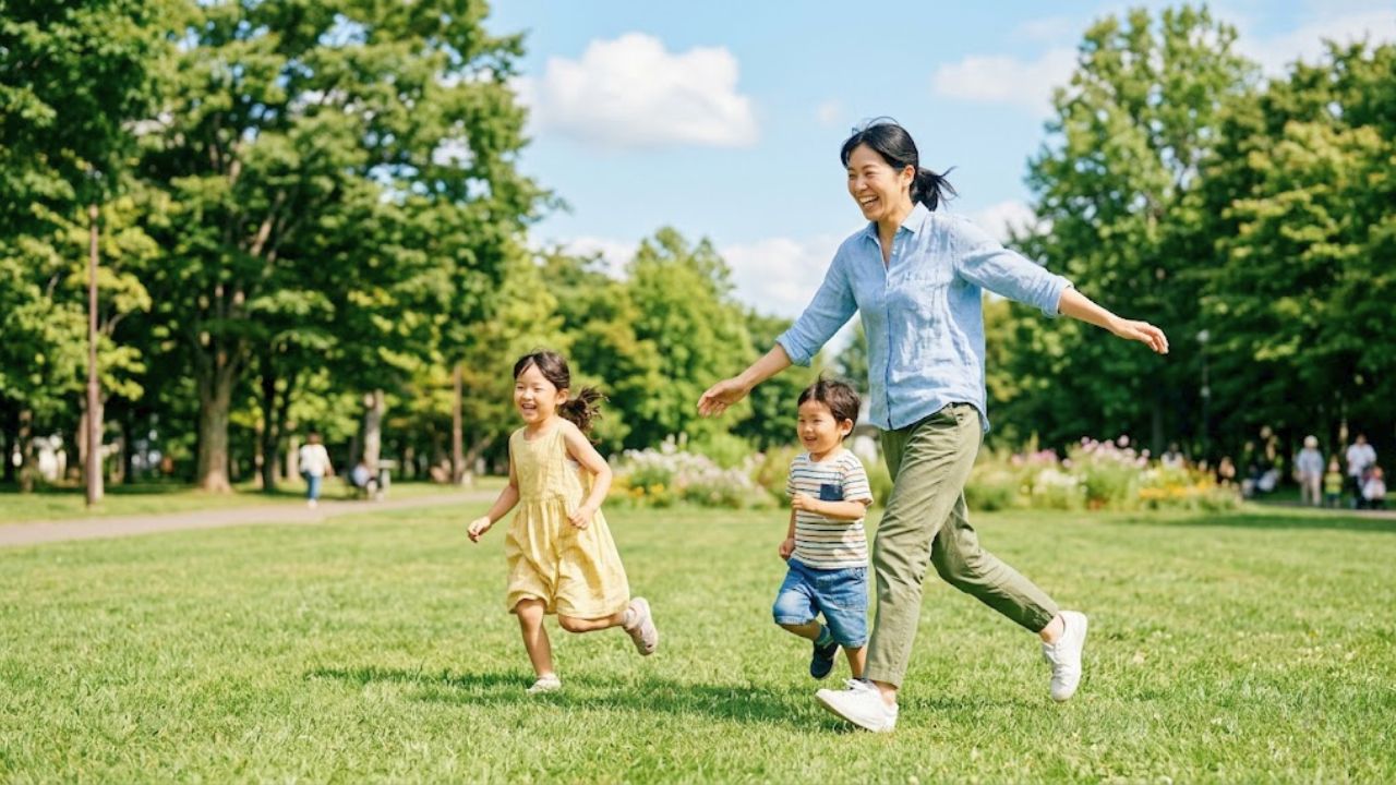 自分にぴったりなブラジャーを見つけたことで、気兼ねなく子どもたちと遊んだり運動したりできるようになったシングルマザー