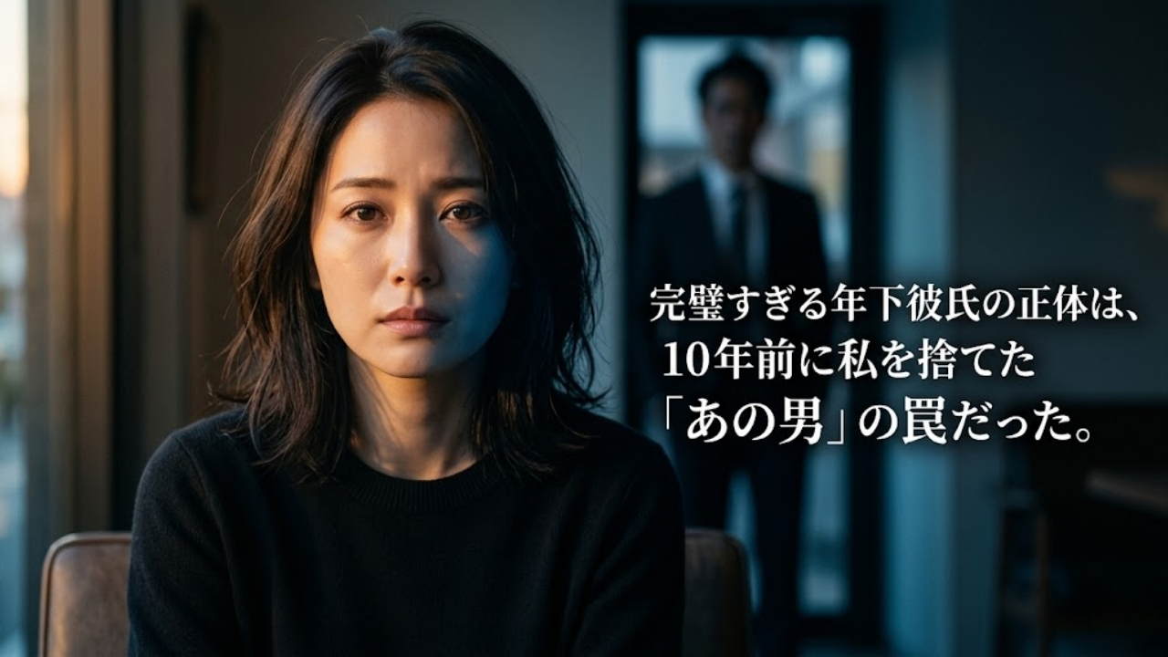 完璧すぎる年下彼氏の正体は、年前に私を捨てた「あの男」の罠だった、のアイキャッチ