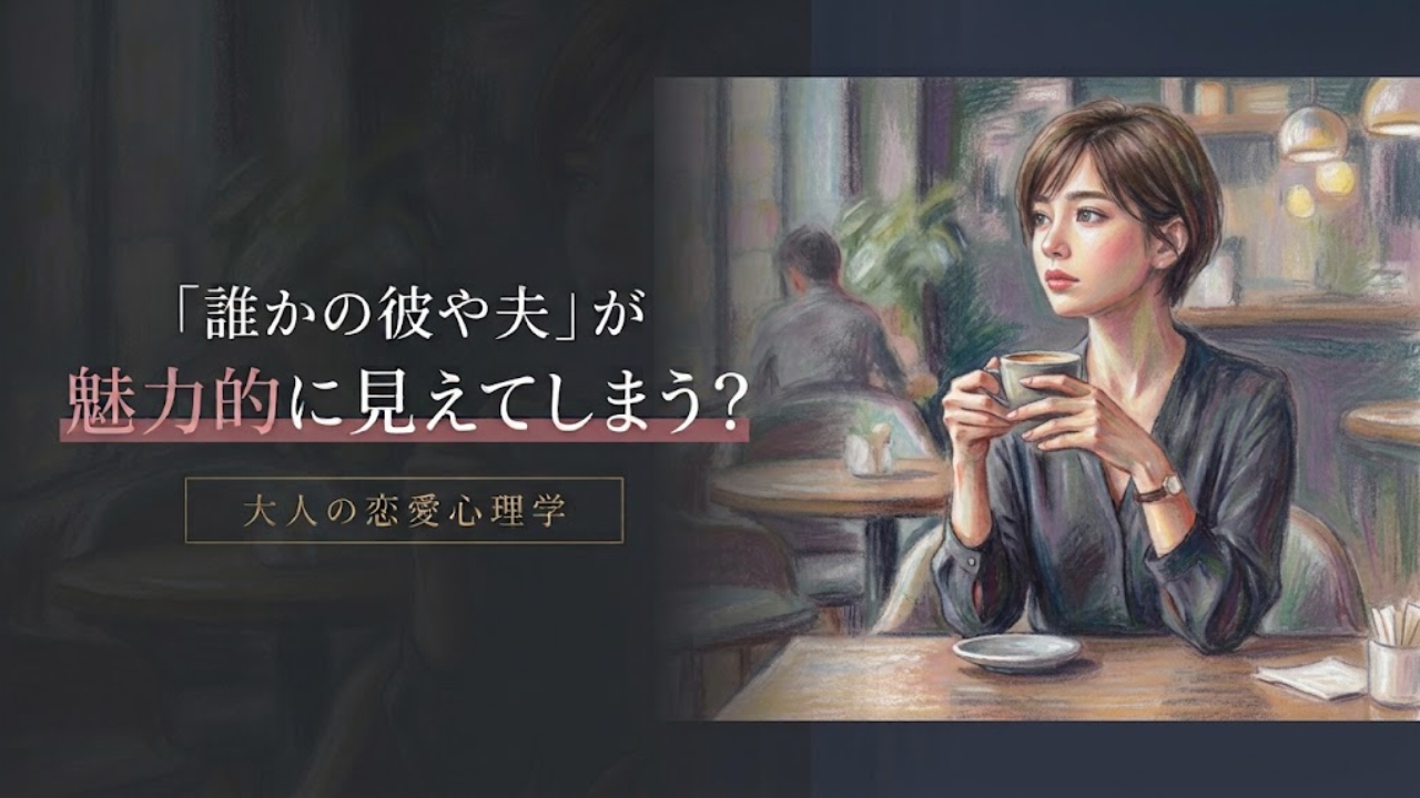 「誰かの彼や夫」が魅力的に見えてしまう？大人の恋愛心理学、のアイキャッチ